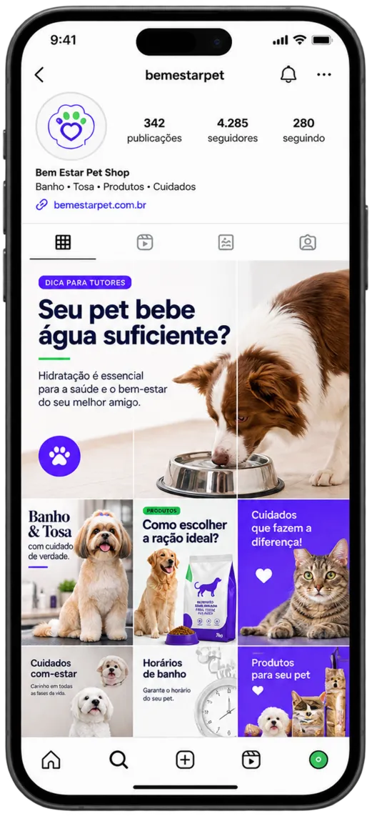 Instagram Bem Estar Pet Shop